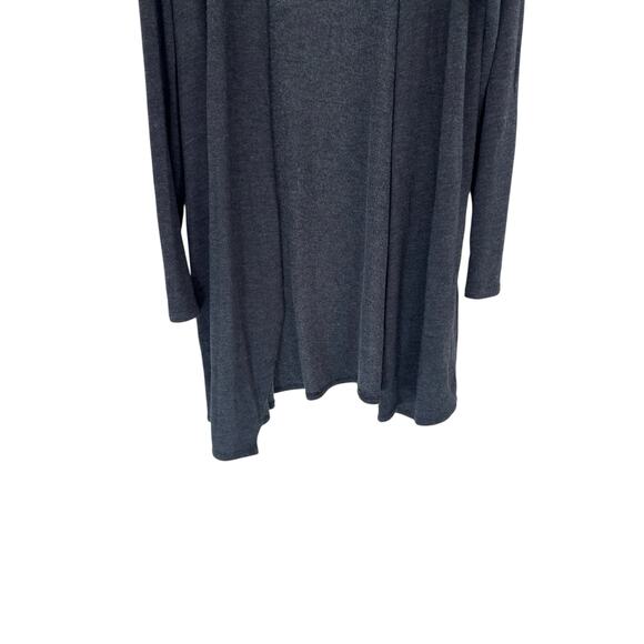 J. Jill Pure Jill Cardigan Gray Soft Cozy Open Front Basic Casual Work Small - Picture 4 of 11